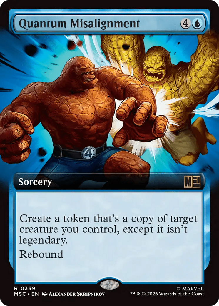 Quantum Misalignment (Extended Art) [Marvel Super Heroes Commander] MTG Single Magic: The Gathering  | Multizone: Comics And Games