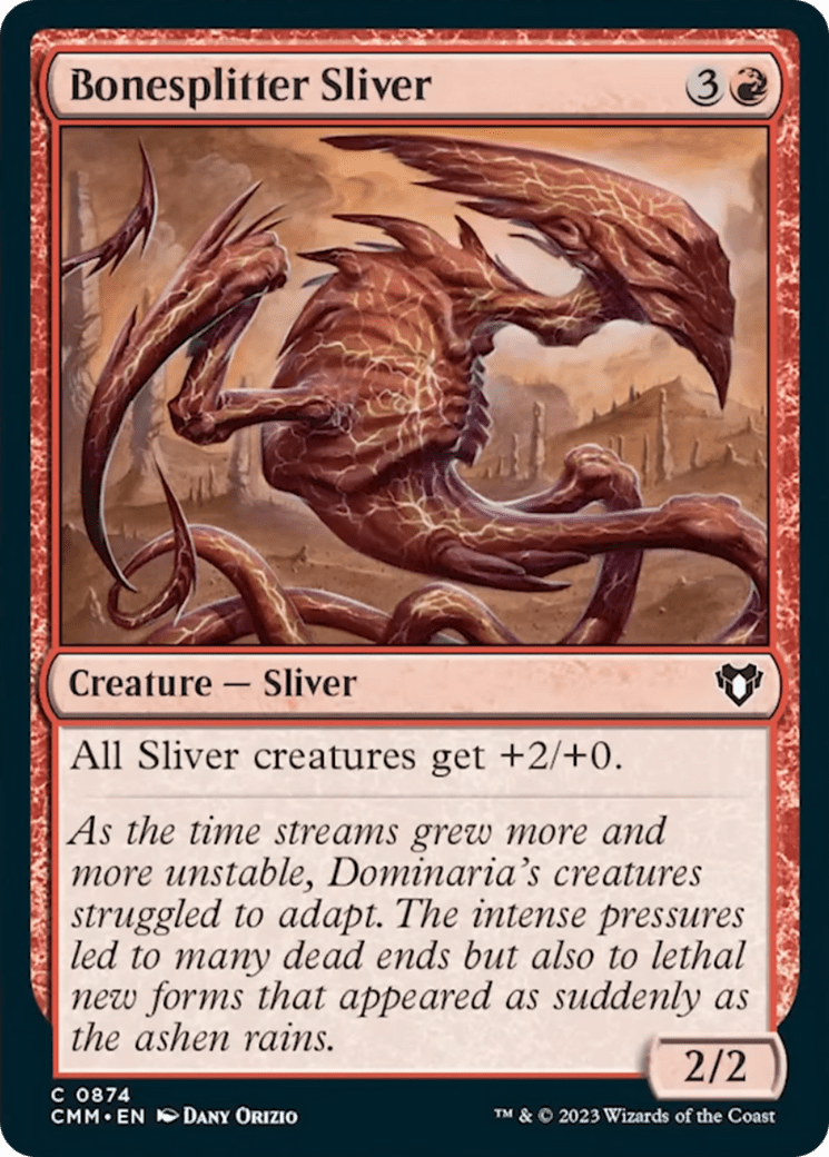 Bonesplitter Sliver [Commander Masters] MTG Single Magic: The Gathering  | Multizone: Comics And Games