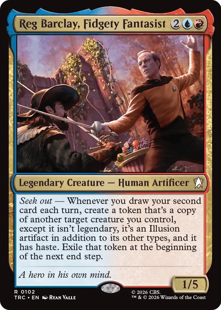 Reg Barclay, Fidgety Fantasist [Star Trek Commander] MTG Single Magic: The Gathering  | Multizone: Comics And Games