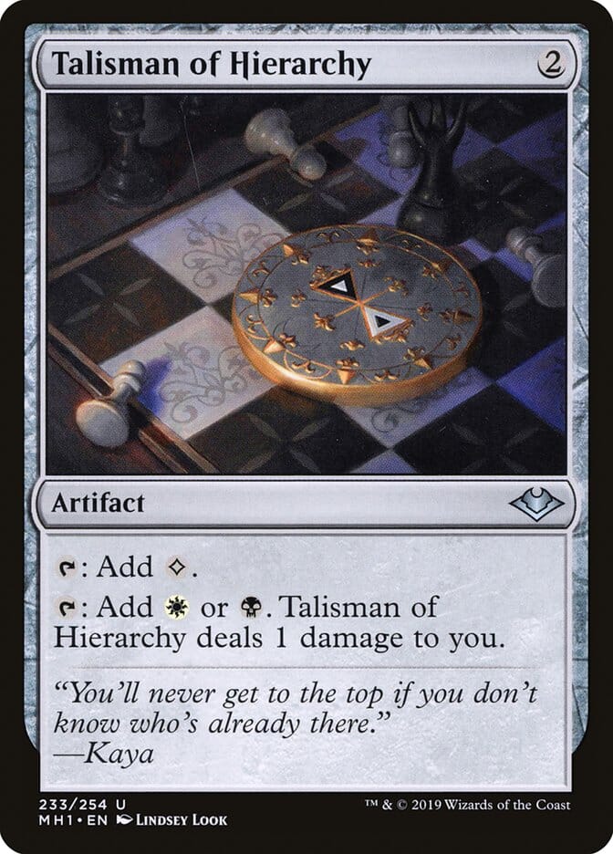 Talisman of Hierarchy [Modern Horizons] MTG Single Magic: The Gathering  | Multizone: Comics And Games