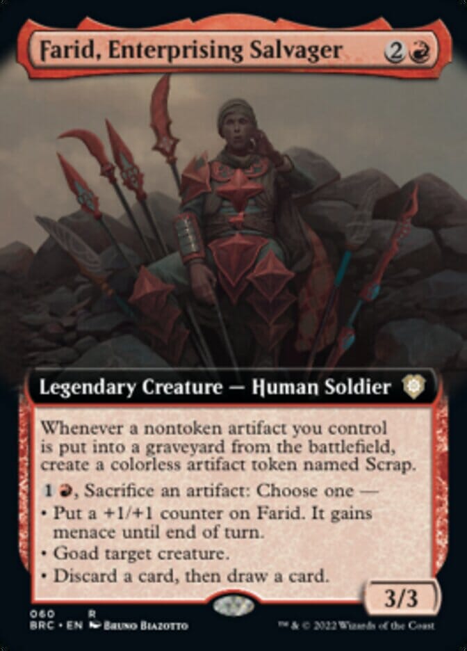 Farid, Enterprising Salvager (Extended Art) [The Brothers' War Commander] MTG Single Magic: The Gathering  | Multizone: Comics And Games