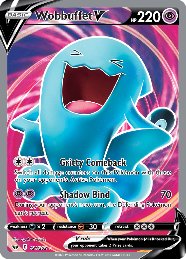 Wobbuffet V (191/202) [Sword & Shield: Base Set] Pokemon Single Pokémon  | Multizone: Comics And Games