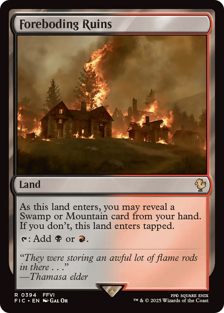 Foreboding Ruins [FINAL FANTASY Commander] MTG Single Magic: The Gathering  | Multizone: Comics And Games