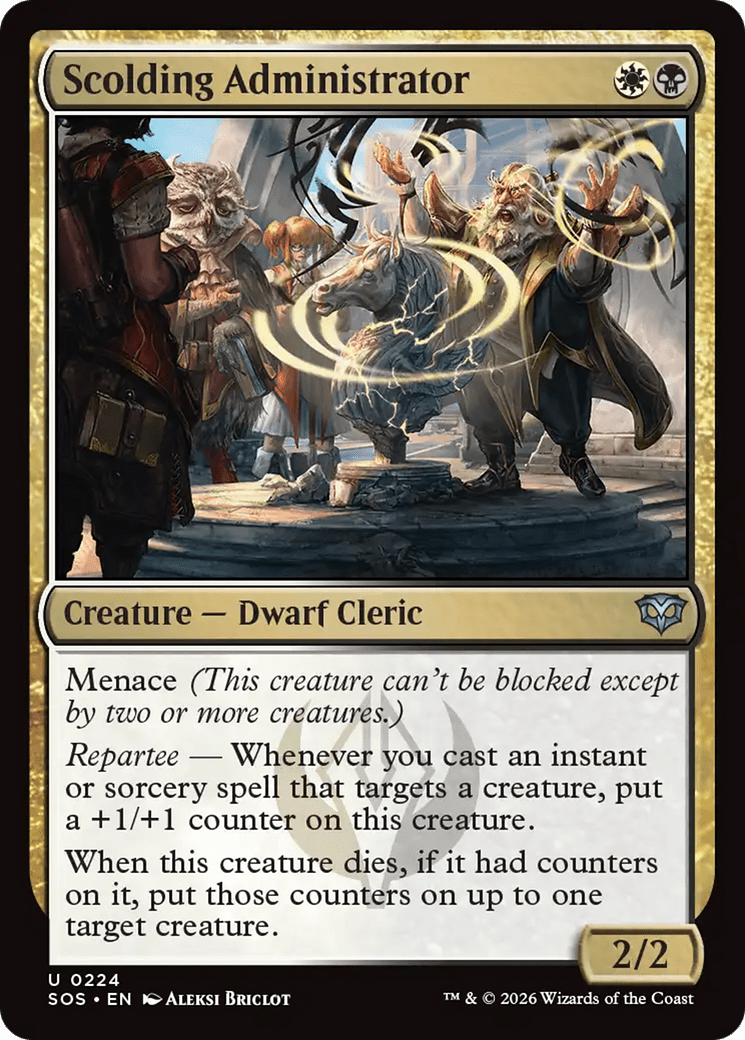 Scolding Administrator [Secrets of Strixhaven] MTG Single Magic: The Gathering  | Multizone: Comics And Games