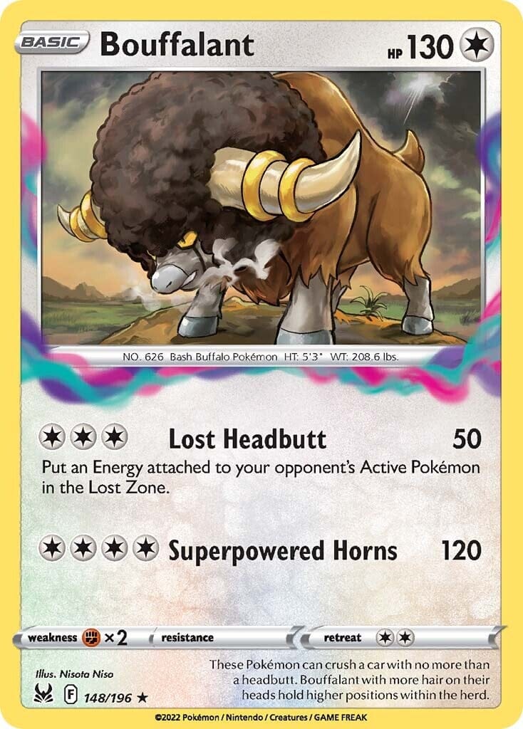 Bouffalant (148/196) [Sword & Shield: Lost Origin] Pokemon Single Pokémon  | Multizone: Comics And Games
