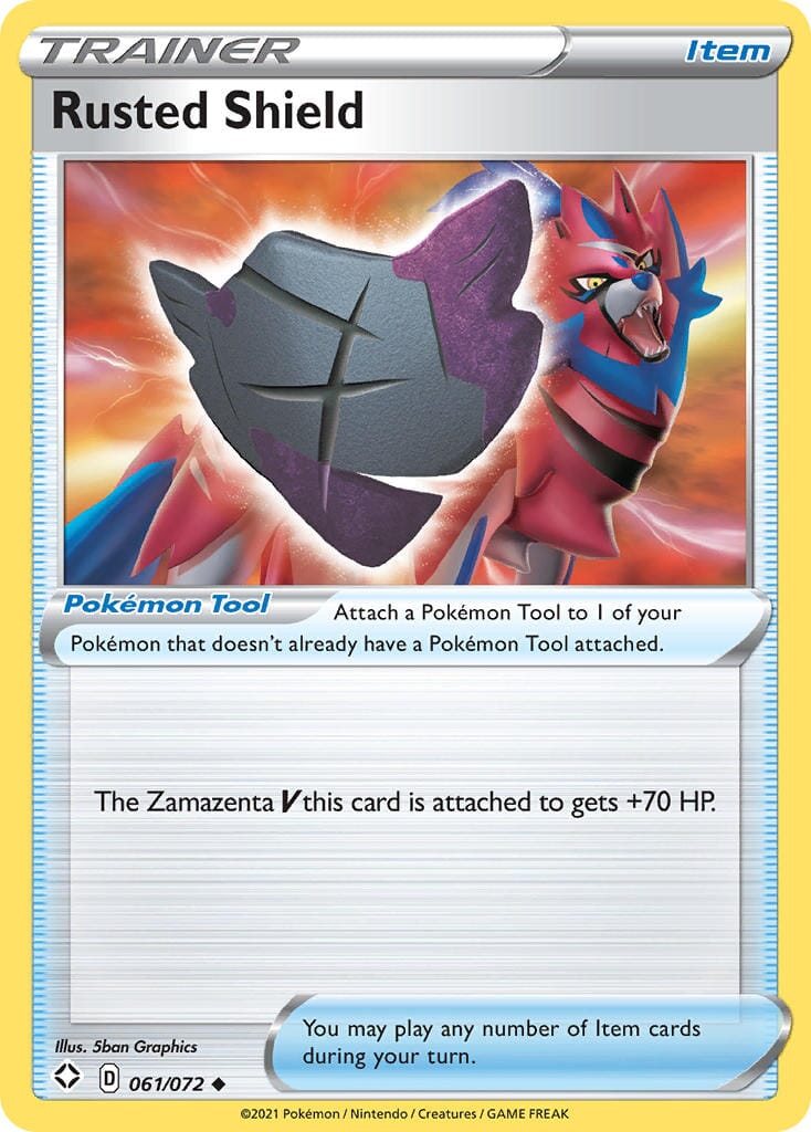 Rusted Shield (061/072) [Sword & Shield: Shining Fates] Pokemon Single Pokémon  | Multizone: Comics And Games