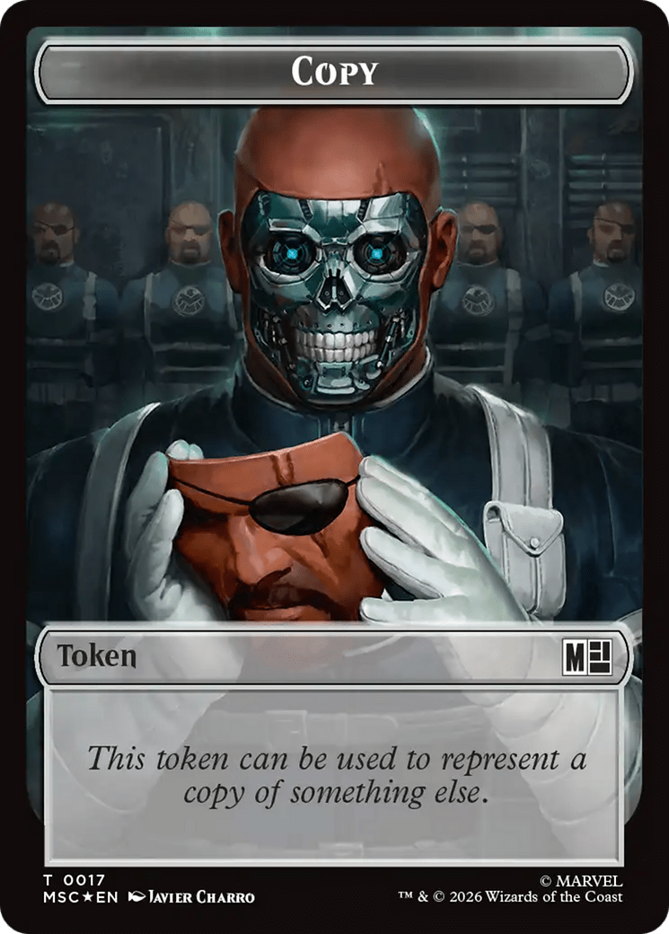 Copy (017) // Wall (019) Double-Sided Token (Surge Foil) [Marvel Super Heroes Commander Tokens] MTG Single Magic: The Gathering  | Multizone: Comics And Games