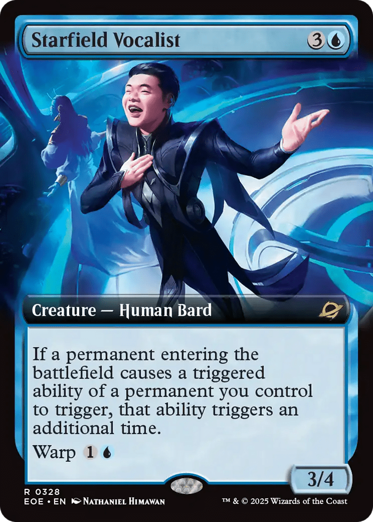 Starfield Vocalist (Extended Art) [Edge of Eternities] MTG Single Magic: The Gathering  | Multizone: Comics And Games