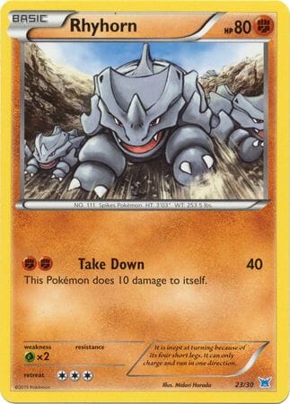 Rhyhorn (23/30) [XY: Trainer Kit 2 - Latios] Pokemon Single Pokémon  | Multizone: Comics And Games