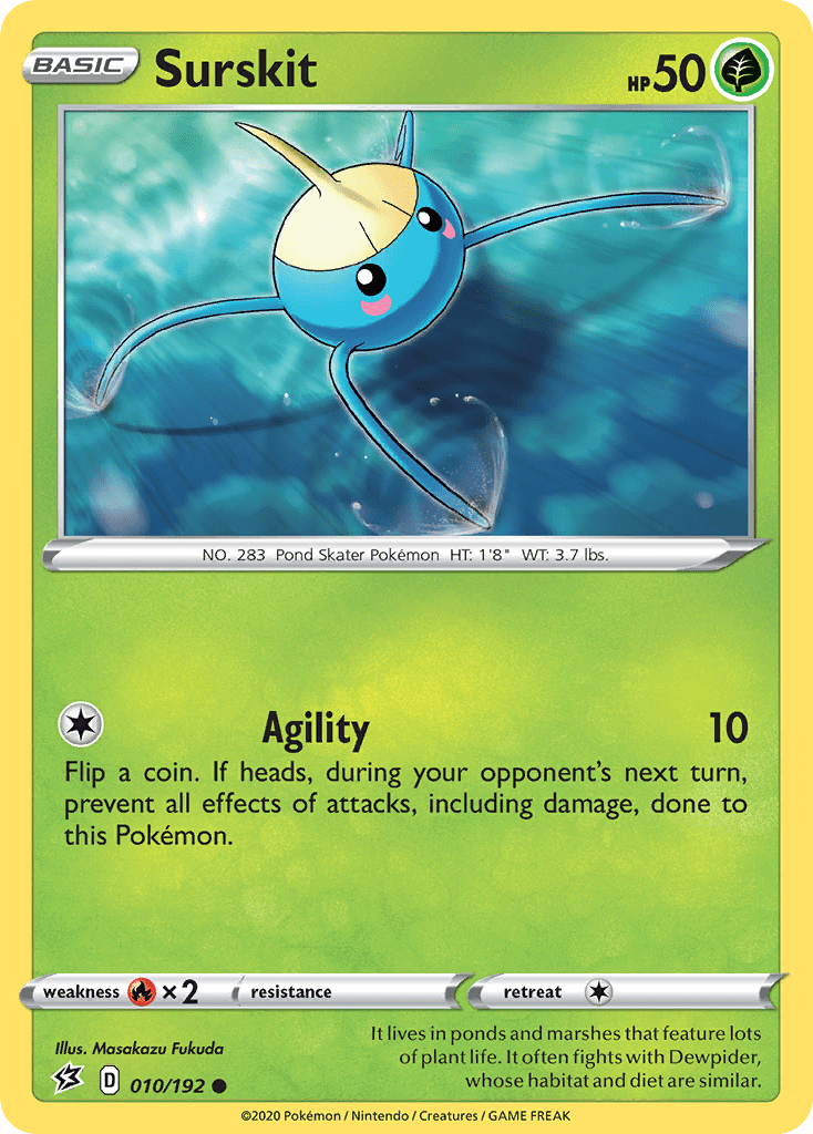 Surskit (010/192) [Sword & Shield: Rebel Clash] Pokemon Single Pokémon  | Multizone: Comics And Games