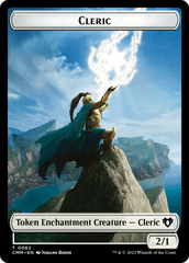 Elf Warrior // Cleric Double-Sided Token [Commander Masters Tokens] MTG Single Magic: The Gathering  | Multizone: Comics And Games