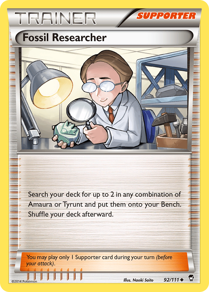 Fossil Researcher (92/111) [XY: Furious Fists] Pokemon Single Pokémon  | Multizone: Comics And Games