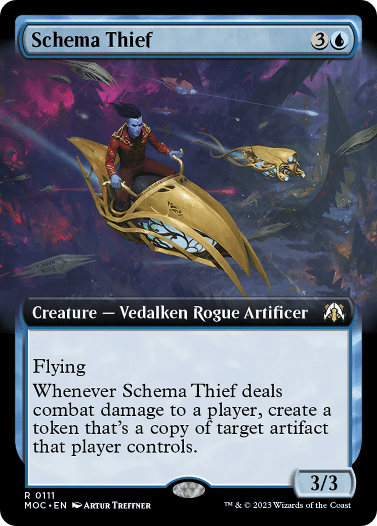 Schema Thief (Extended Art) [March of the Machine Commander] MTG Single Magic: The Gathering  | Multizone: Comics And Games