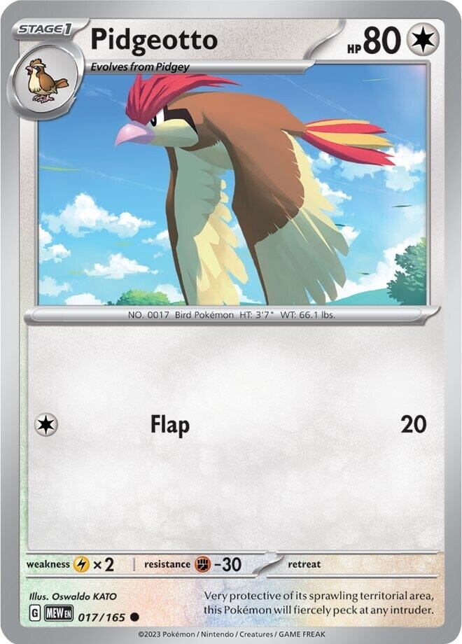 Pidgeotto (017/165) [Scarlet & Violet 151] Pokemon Single Pokémon  | Multizone: Comics And Games