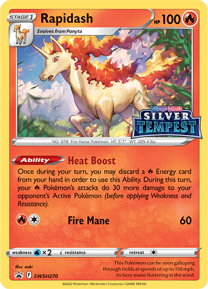 Rapidash (SWSH270) (Prerelease) [Sword & Shield: Black Star Promos] Pokemon Single Pokémon  | Multizone: Comics And Games