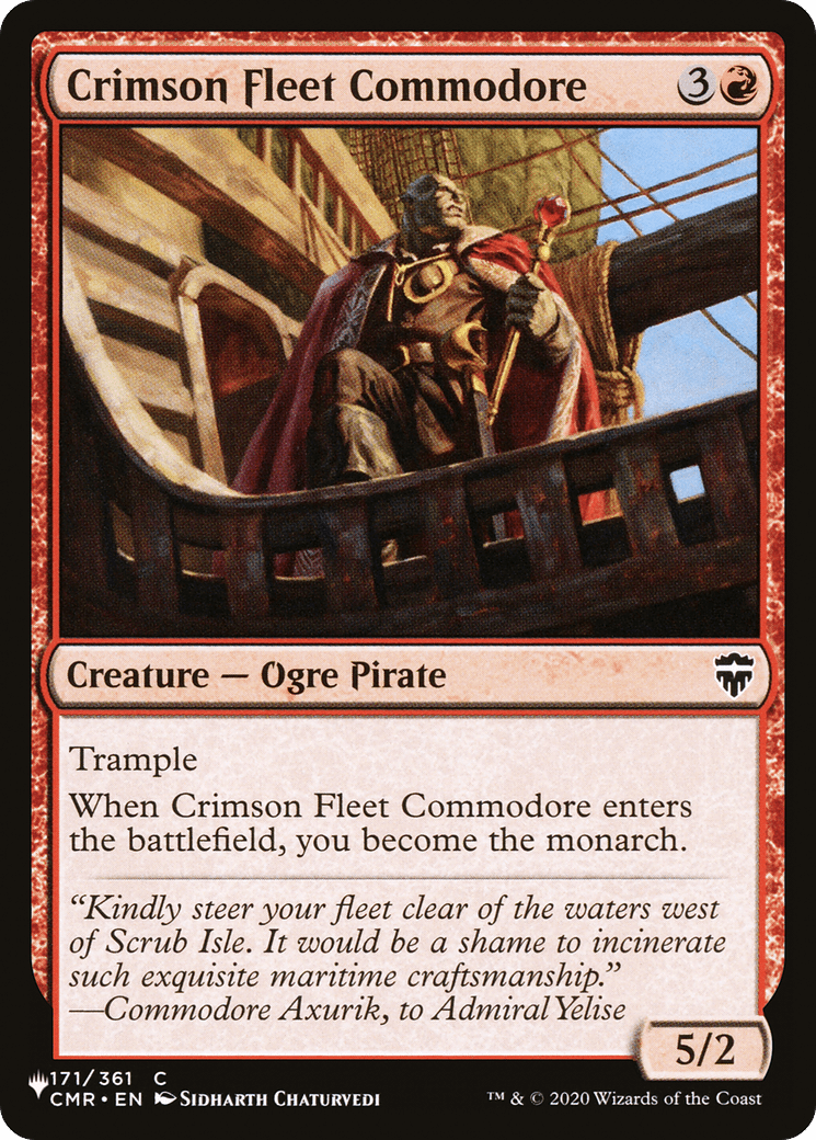 Crimson Fleet Commodore [The List] MTG Single Magic: The Gathering  | Multizone: Comics And Games