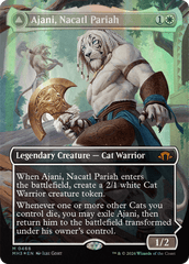 Ajani, Nacatl Pariah // Ajani, Nacatl Avenger (Borderless) (Textured Foil) [Modern Horizons 3] MTG Single Magic: The Gathering  | Multizone: Comics And Games