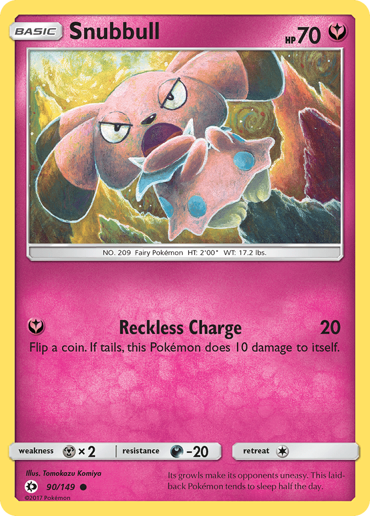 Snubbull (90/149) [Sun & Moon: Base Set] Pokemon Single Pokémon  | Multizone: Comics And Games