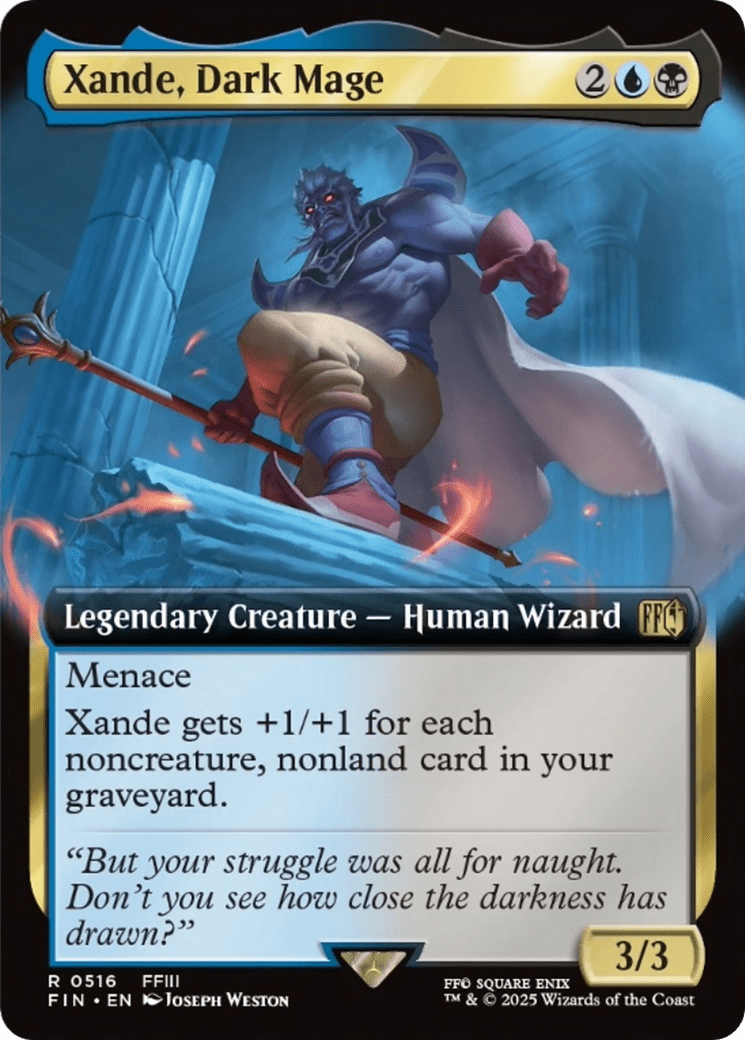 Xande, Dark Mage (Extended Art) [FINAL FANTASY] MTG Single Magic: The Gathering  | Multizone: Comics And Games