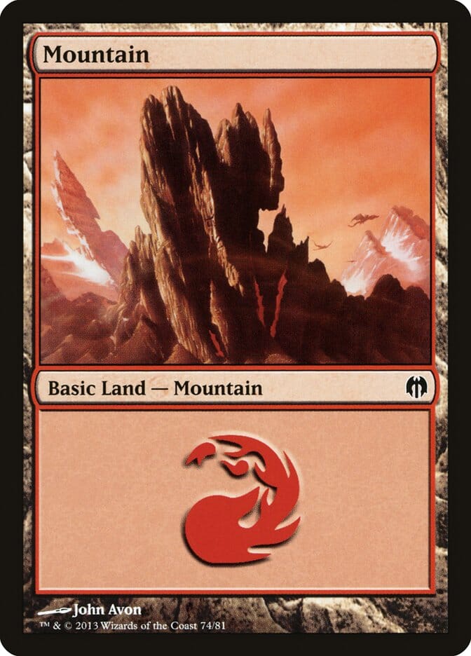 Mountain (74) [Duel Decks: Heroes vs. Monsters] MTG Single Magic: The Gathering  | Multizone: Comics And Games