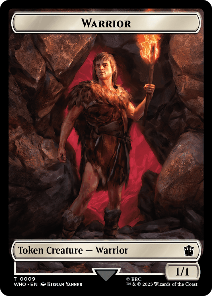 Warrior // Treasure (0029) Double-Sided Token [Doctor Who Tokens] MTG Single Magic: The Gathering  | Multizone: Comics And Games