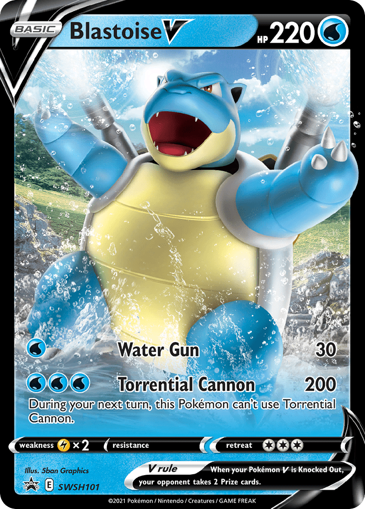Blastoise V (SWSH101) [Sword & Shield: Black Star Promos] Pokemon Single Pokémon  | Multizone: Comics And Games