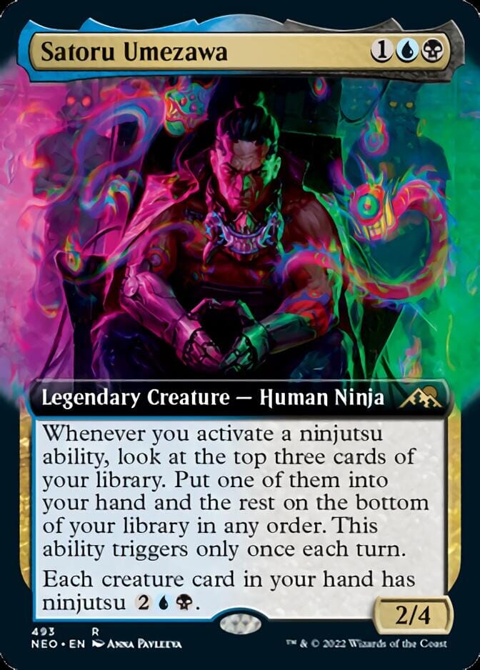 Satoru Umezawa (Extended Art) [Kamigawa: Neon Dynasty] MTG Single Magic: The Gathering  | Multizone: Comics And Games