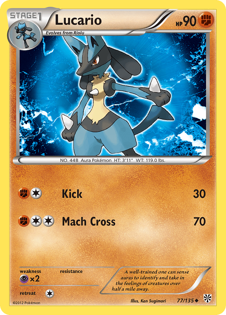 Lucario (77/135) [Black & White: Plasma Storm] Pokemon Single Pokémon  | Multizone: Comics And Games