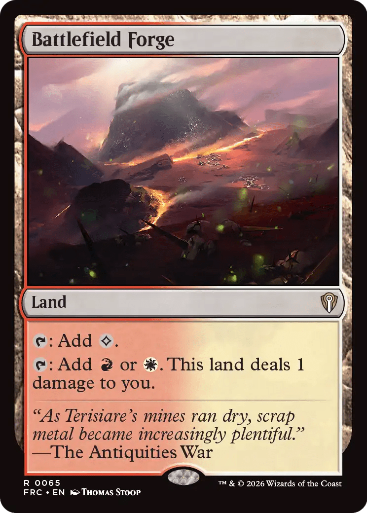 Battlefield Forge [Reality Fracture Commander] MTG Single Magic: The Gathering  | Multizone: Comics And Games