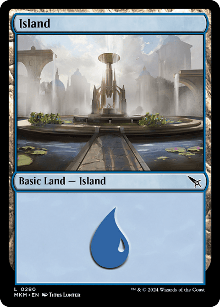 Island (0280) [Murders at Karlov Manor] MTG Single Magic: The Gathering  | Multizone: Comics And Games