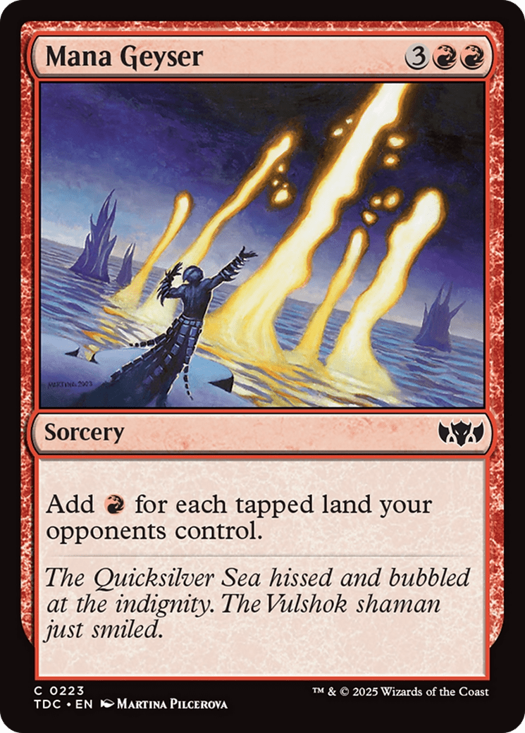 Mana Geyser [Tarkir: Dragonstorm Commander] MTG Single Magic: The Gathering  | Multizone: Comics And Games