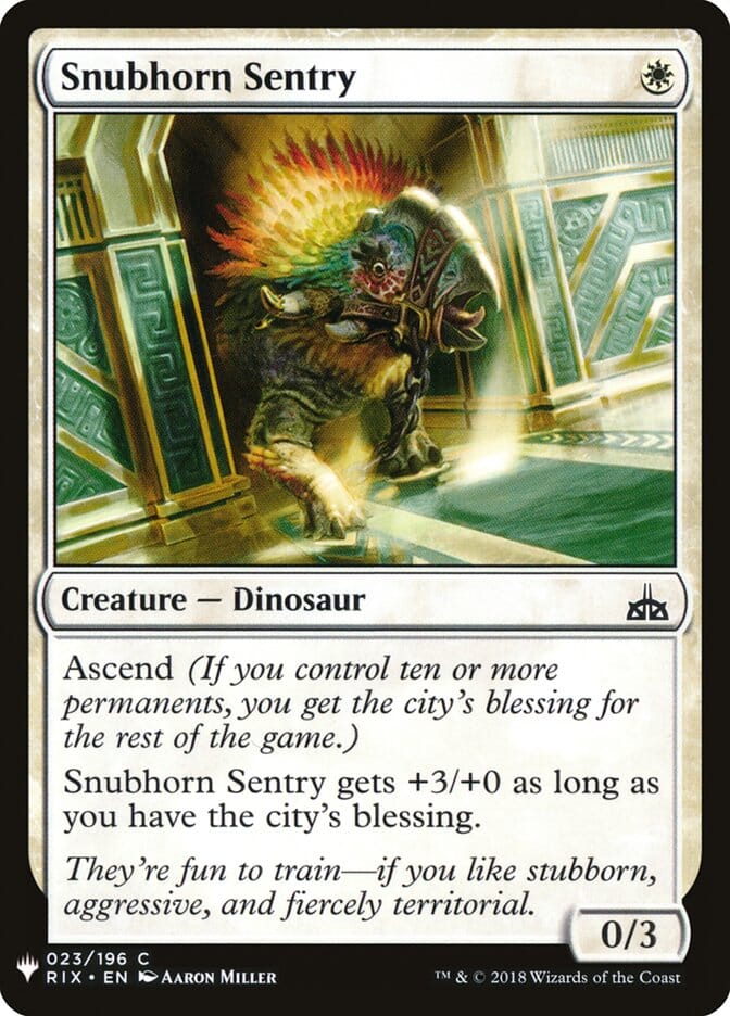 Snubhorn Sentry [Mystery Booster] MTG Single Magic: The Gathering  | Multizone: Comics And Games