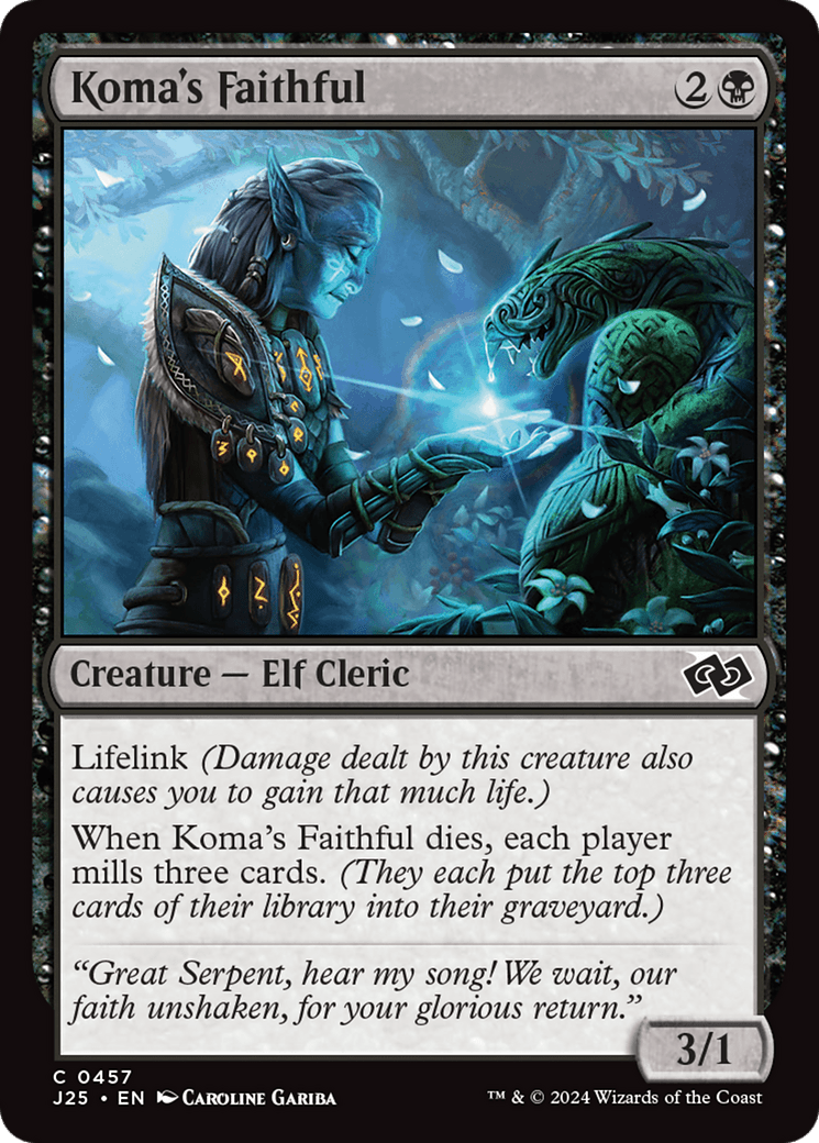 Koma's Faithful [Foundations Jumpstart] MTG Single Magic: The Gathering  | Multizone: Comics And Games