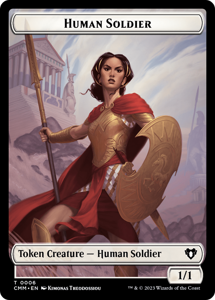 Human Soldier Token [Commander Masters Tokens] MTG Single Magic: The Gathering  | Multizone: Comics And Games