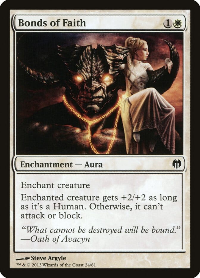 Bonds of Faith [Duel Decks: Heroes vs. Monsters] MTG Single Magic: The Gathering  | Multizone: Comics And Games
