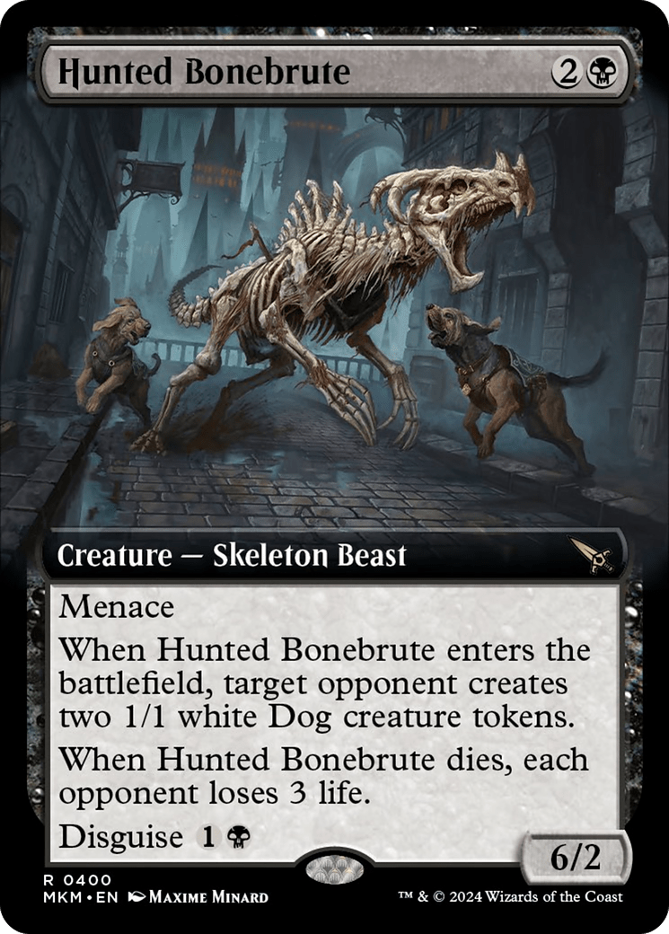 Hunted Bonebrute (Extended Art) [Murders at Karlov Manor] MTG Single Magic: The Gathering  | Multizone: Comics And Games