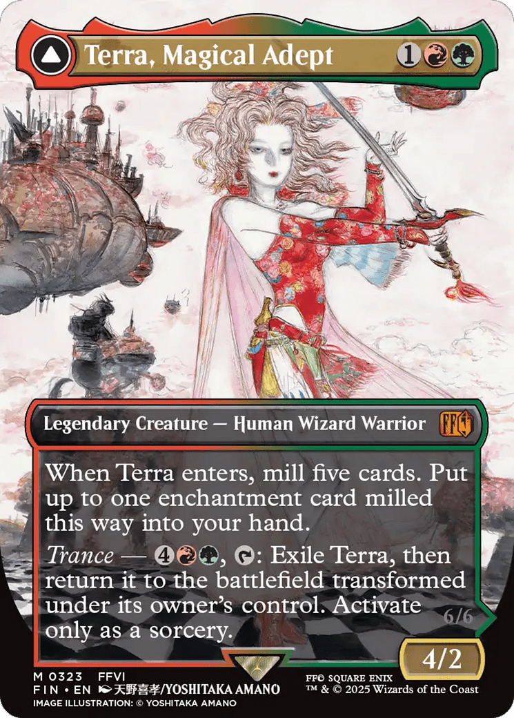 Terra, Magical Adept // Esper Terra (Borderless) [FINAL FANTASY] MTG Single Magic: The Gathering  | Multizone: Comics And Games