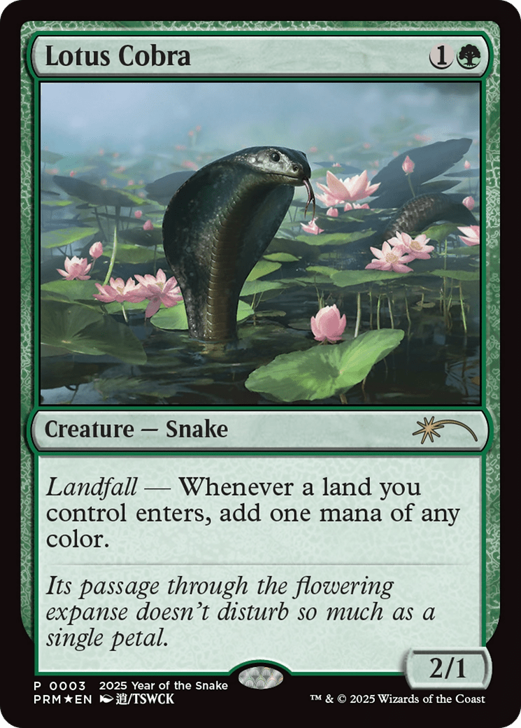 Lotus Cobra (Year of the Snake 2025) [Standard Showdown Promos] MTG Single Magic: The Gathering  | Multizone: Comics And Games
