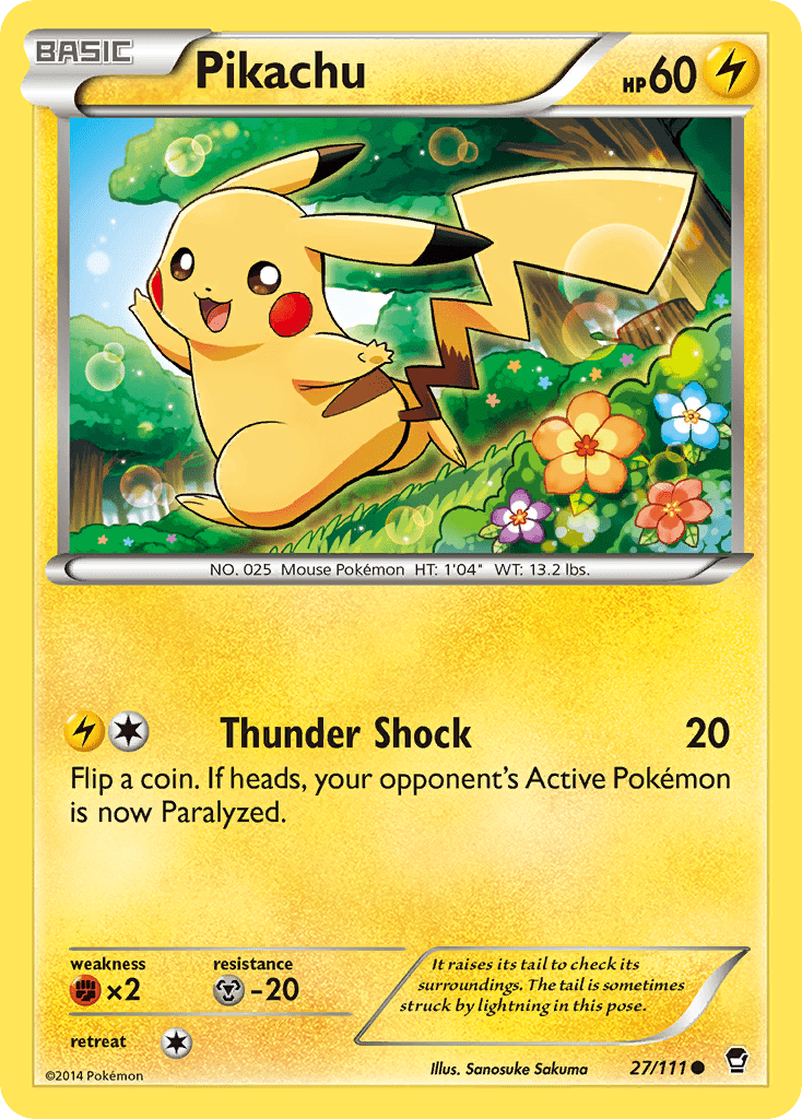 Pikachu (27/111) [XY: Furious Fists] Pokemon Single Pokémon  | Multizone: Comics And Games