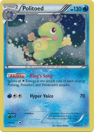 Politoed (18/111) (Cosmos Holo) [XY: Furious Fists] Pokemon Single Pokémon  | Multizone: Comics And Games