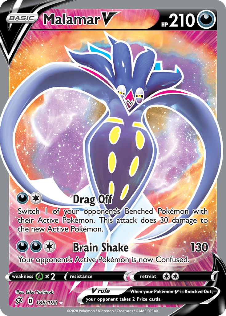 Malamar V (186/192) [Sword & Shield: Rebel Clash] Pokemon Single Pokémon  | Multizone: Comics And Games