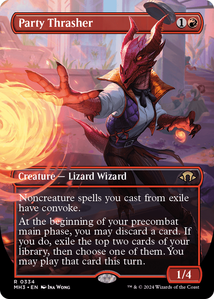 Party Thrasher (Borderless) [Modern Horizons 3] MTG Single Magic: The Gathering  | Multizone: Comics And Games