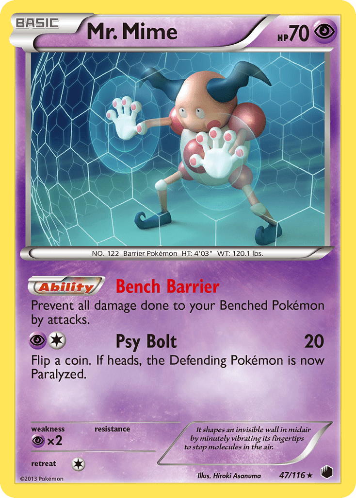 Mr. Mime (47/116) [Black & White: Plasma Freeze] Pokemon Single Pokémon  | Multizone: Comics And Games