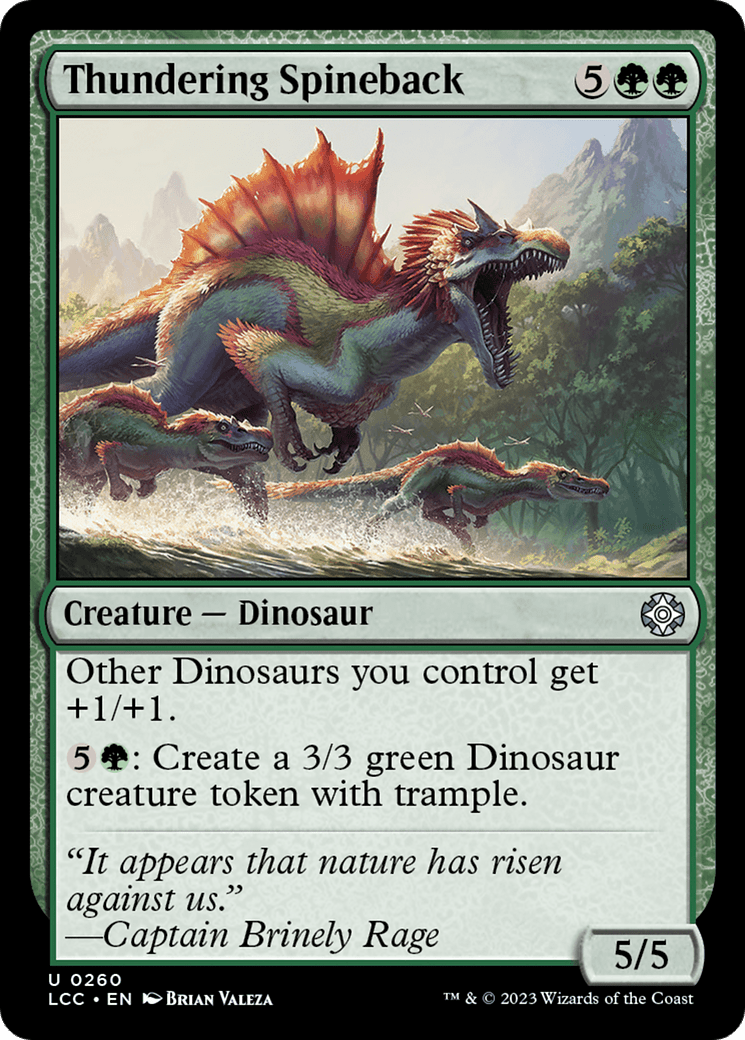 Thundering Spineback [The Lost Caverns of Ixalan Commander] MTG Single Magic: The Gathering  | Multizone: Comics And Games