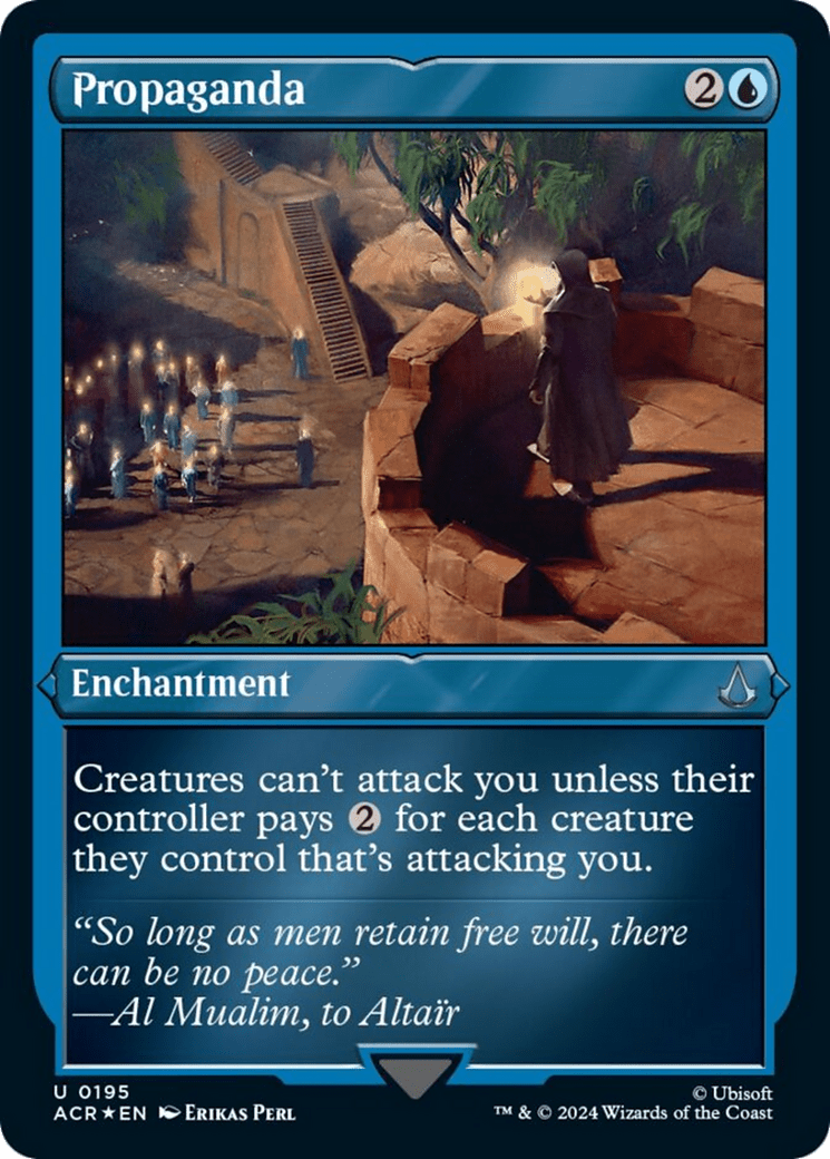Propaganda (Foil Etched) [Assassin's Creed] MTG Single Magic: The Gathering  | Multizone: Comics And Games