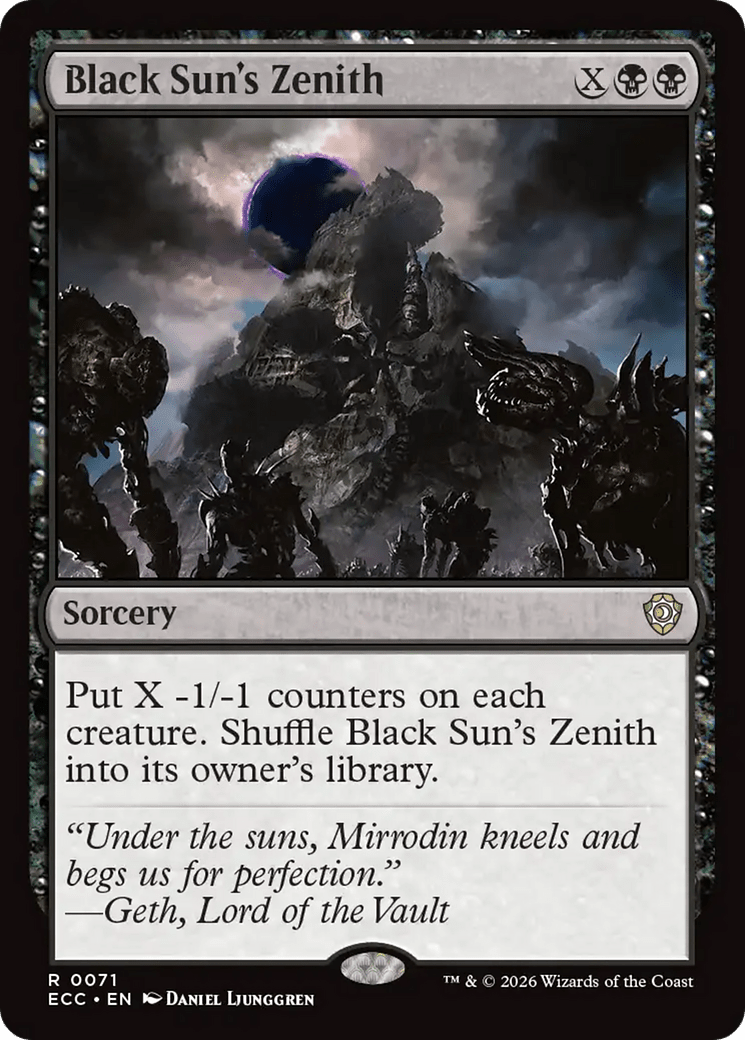 Black Sun's Zenith [Lorwyn Eclipsed Commander] MTG Single Magic: The Gathering  | Multizone: Comics And Games