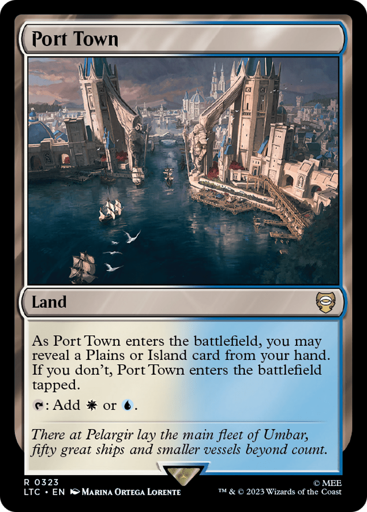 Port Town [The Lord of the Rings: Tales of Middle-Earth Commander] MTG Single Magic: The Gathering  | Multizone: Comics And Games