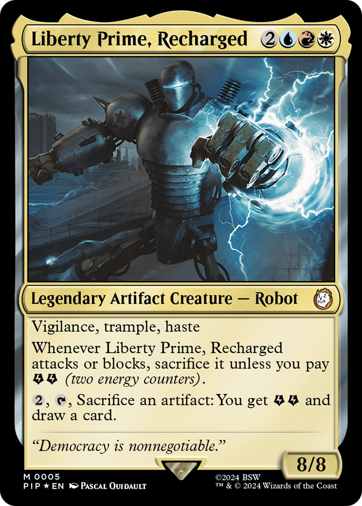 Liberty Prime, Recharged [Fallout] MTG Single Magic: The Gathering  | Multizone: Comics And Games