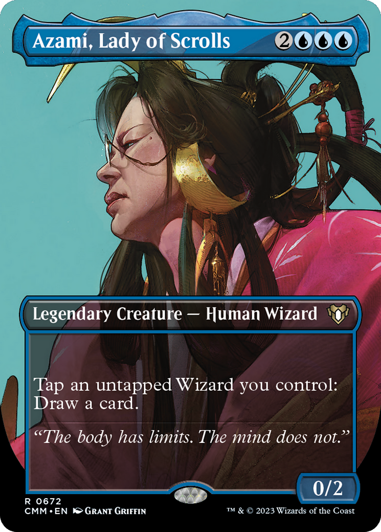 Azami, Lady of Scrolls (Borderless Profile) [Commander Masters] MTG Single Magic: The Gathering  | Multizone: Comics And Games