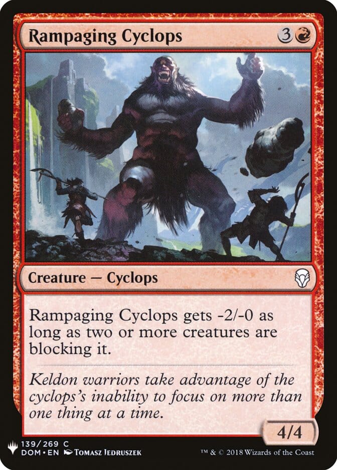 Rampaging Cyclops [Mystery Booster] MTG Single Magic: The Gathering  | Multizone: Comics And Games